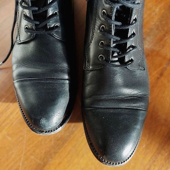 Ten Points black handmade leather combat boots - Picture 4 of 11
